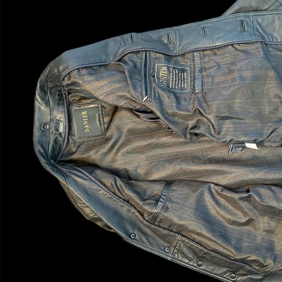 Vintage Danier Leather Jacket Coat - Picture 4 of 5